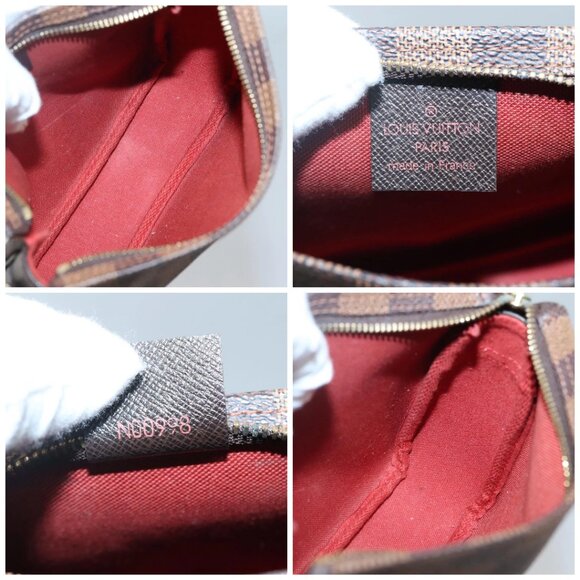 LOUIS VUITTON Damier Ebene Trousse Makeup Pouch N51982 LV Auth BA3421 - Picture 14 of 15
